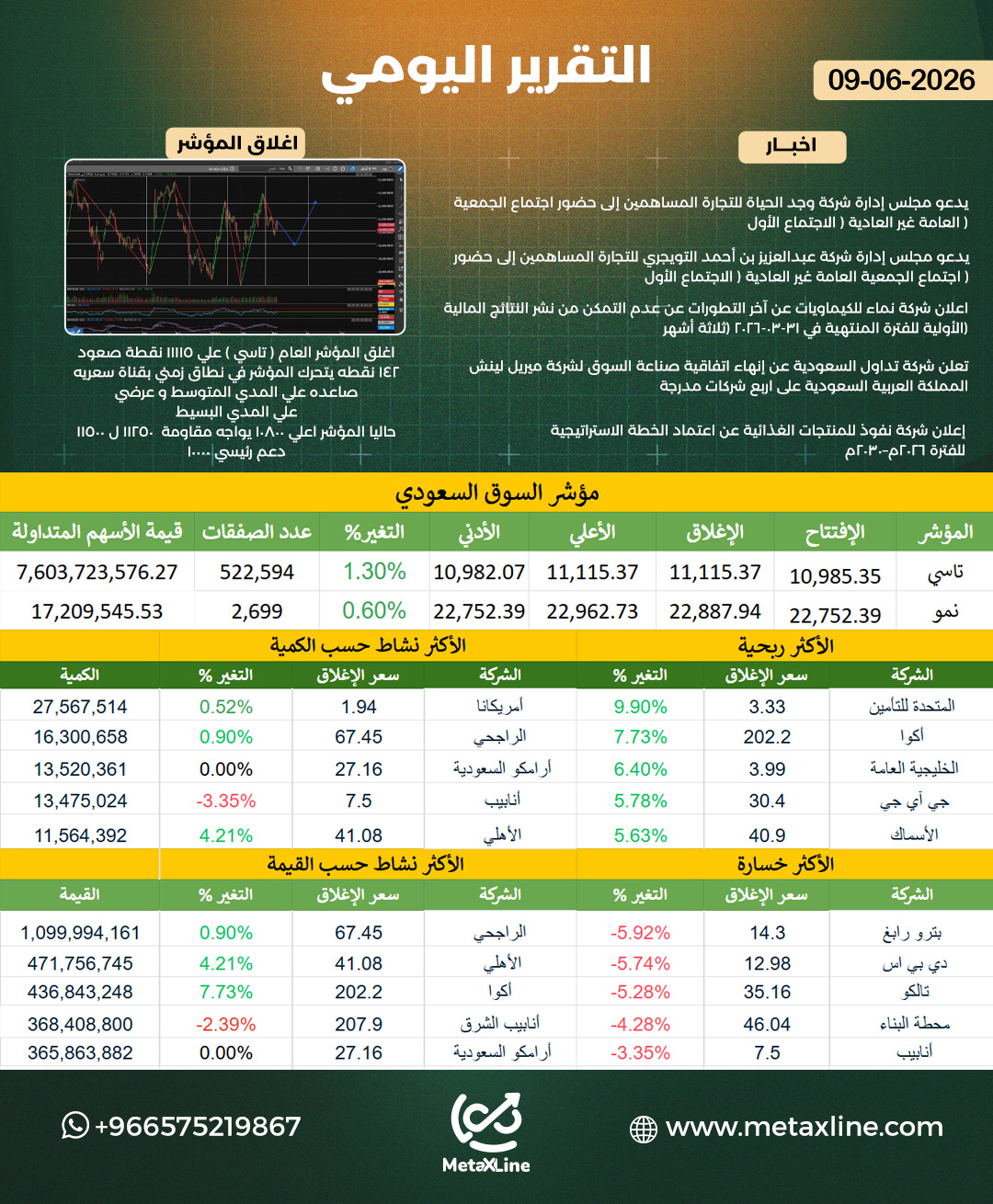 التقرير اليومي  