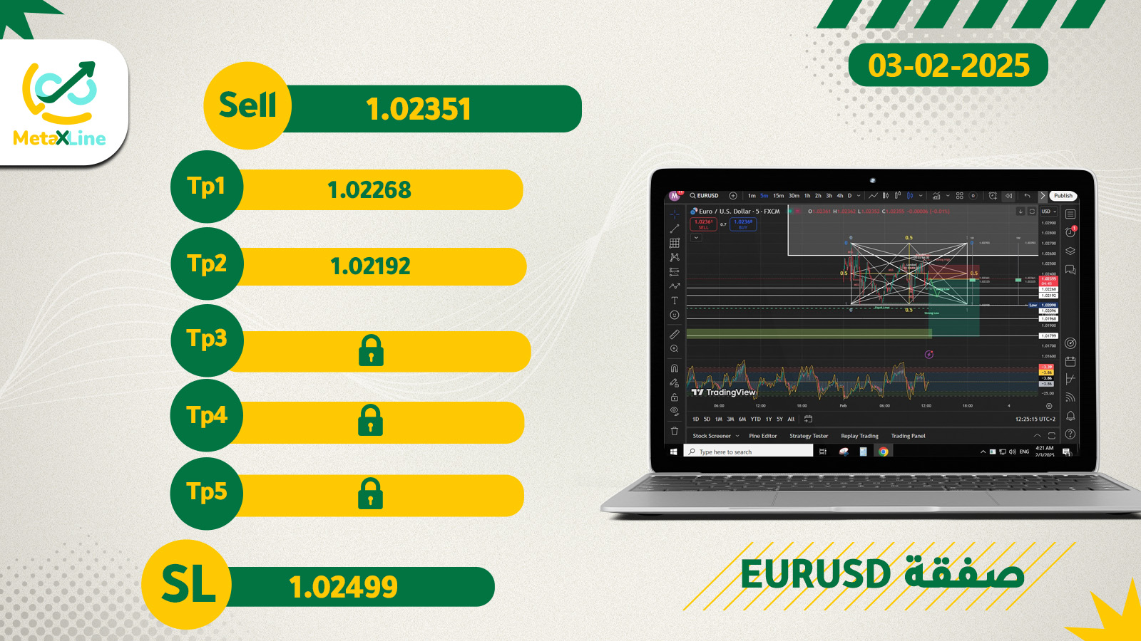  صفقة  EURUSD 