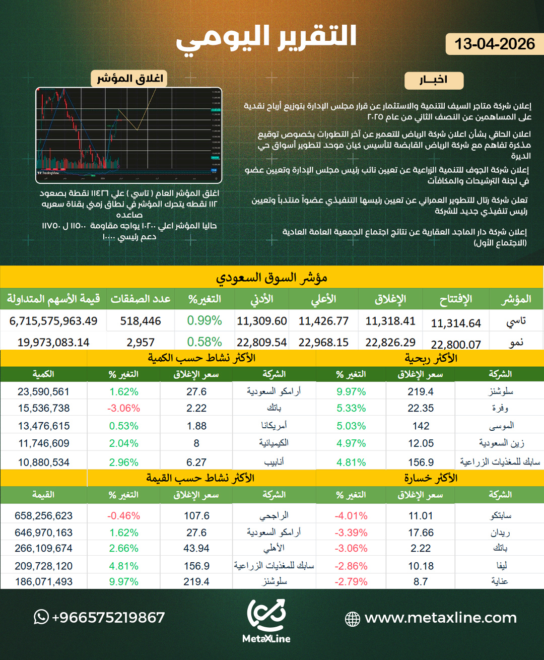 التقرير اليومي 