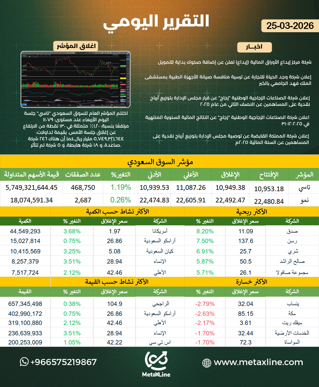 التقرير اليومي 