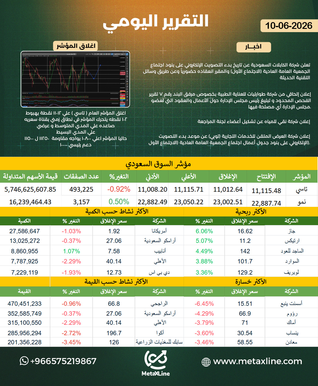 التقرير اليومي   