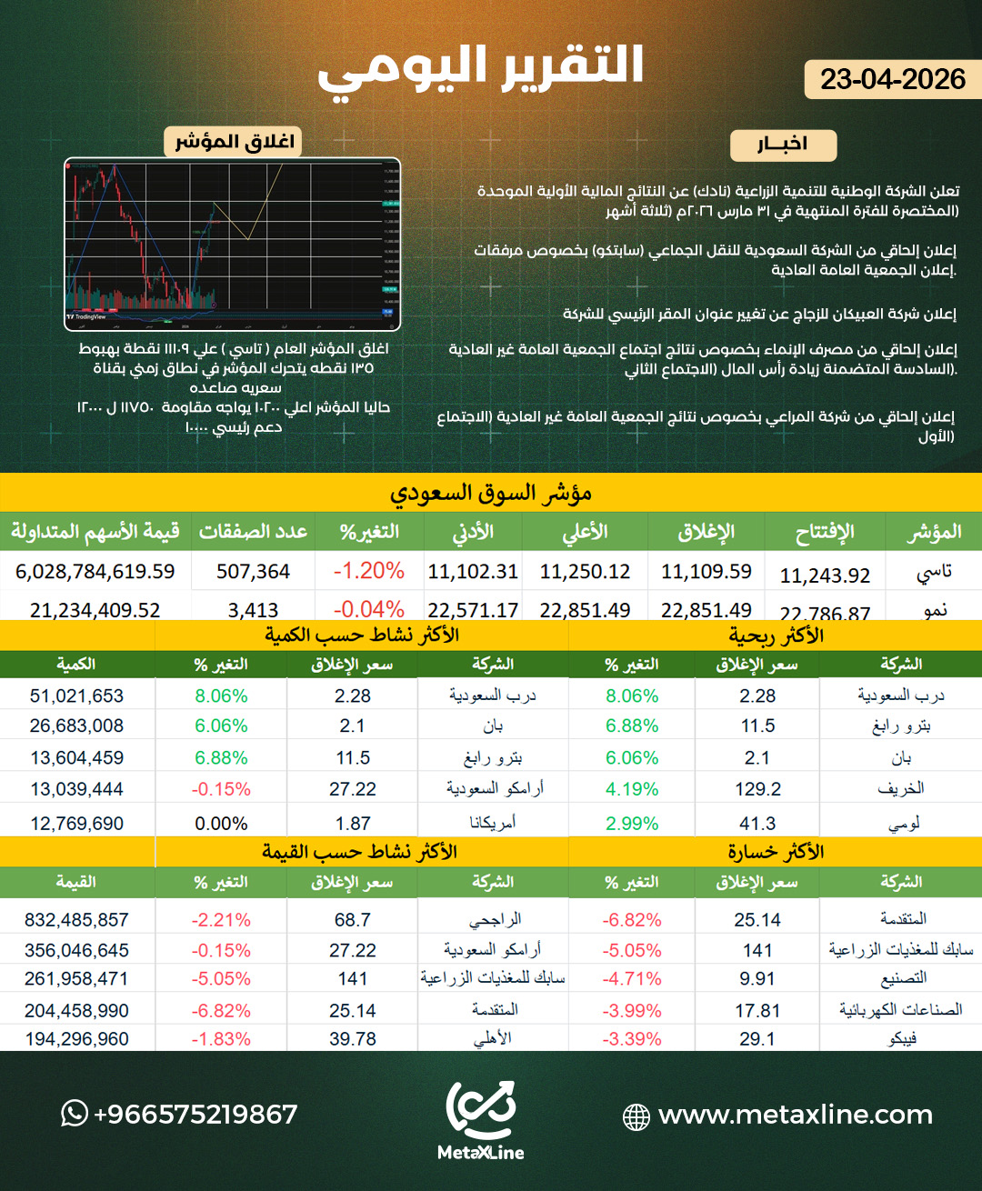 التقرير اليومي 